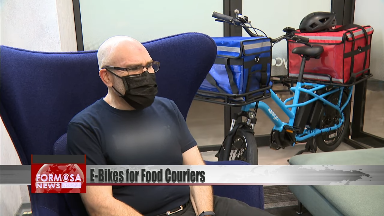 Formosa TV English News - Swedish entrepreneur develops electric bicycle for food deliveries
