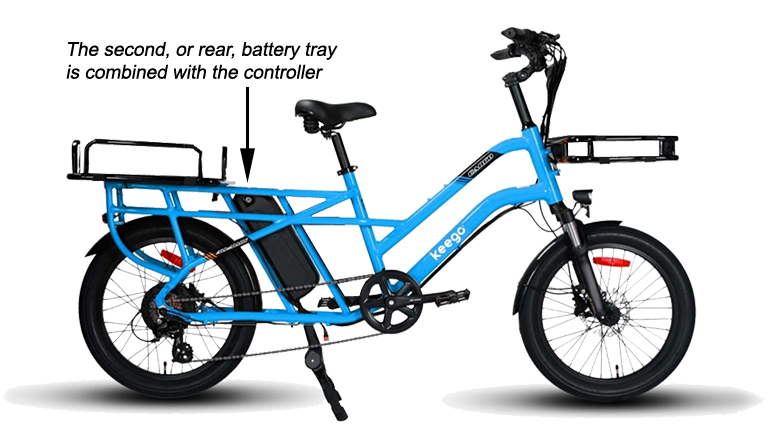 Keego Mobility KG4 second battery tray combines with the controller